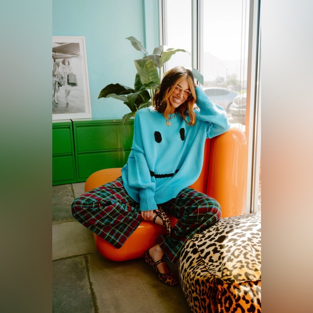 Dressed in Lala Serotonin Smile Oversized Knit Sweater